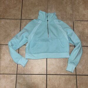 Lululemon cropped Scuba Oversized 1/2 Half Zip L/XL